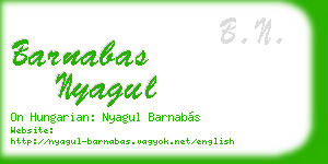 barnabas nyagul business card