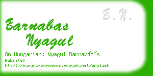 barnabas nyagul business card